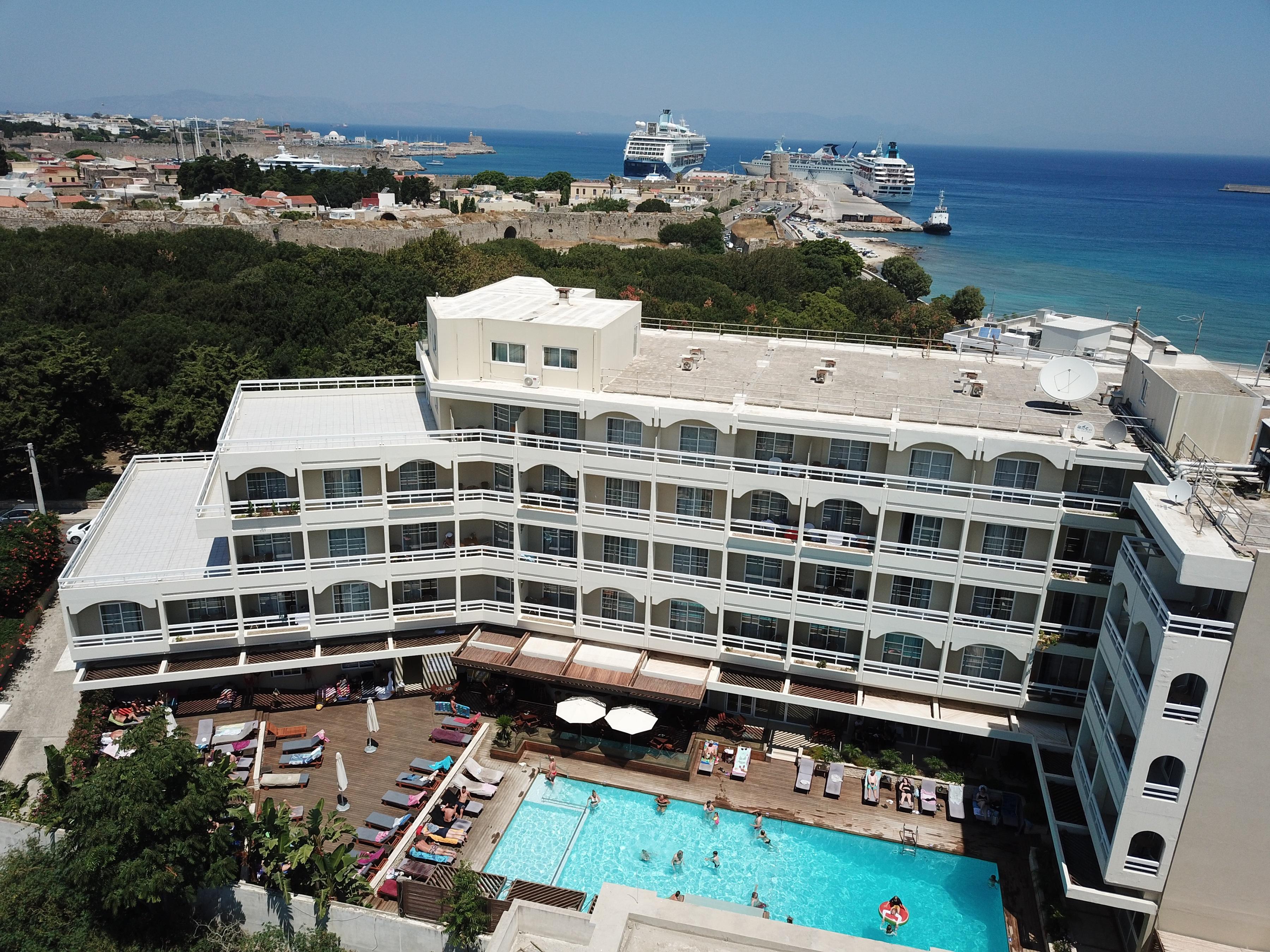 Athineon Hotel Rhodes City Exterior foto